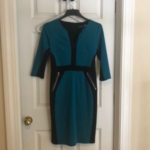 Color blocked dress